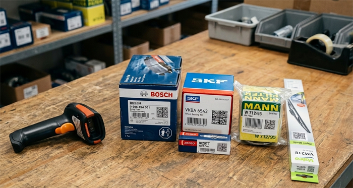 Маркировка автозапчастей и сканер штришкода