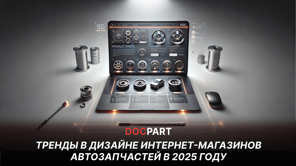 Тренды дизайна интернет-магазинов автозапчастей в 2025 году
